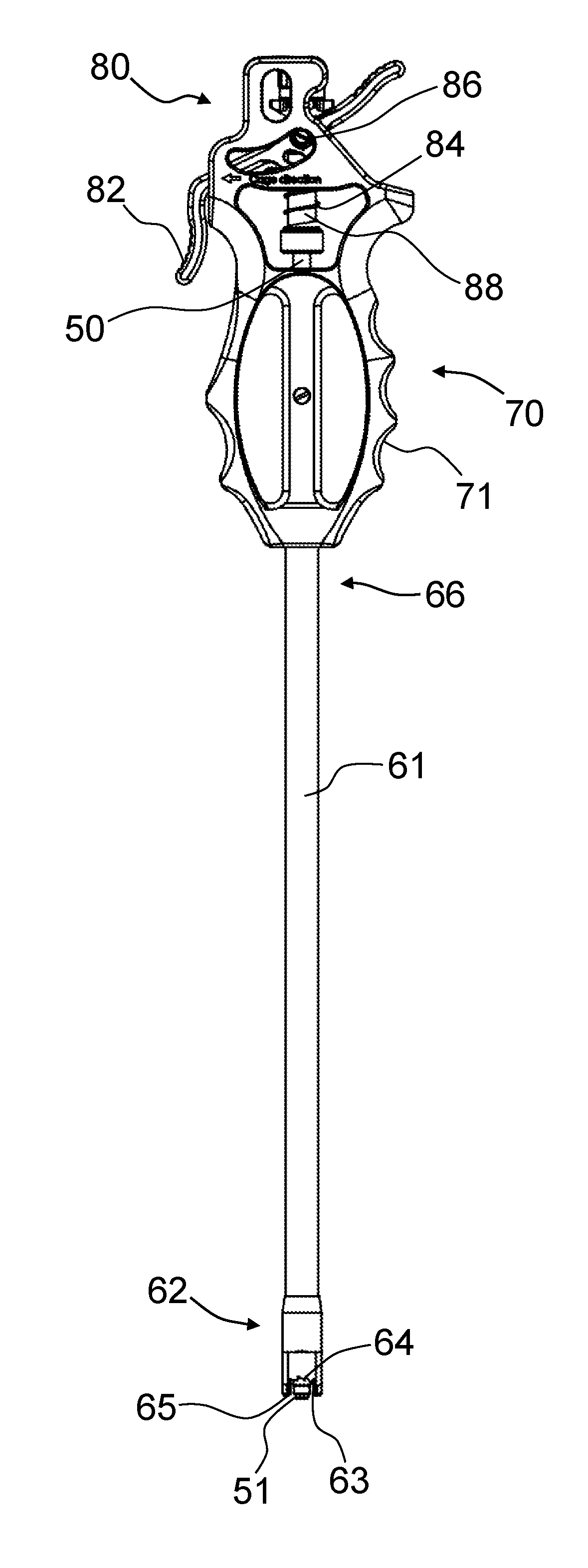 Instrument for inserting a spinal implant and a spinal implant