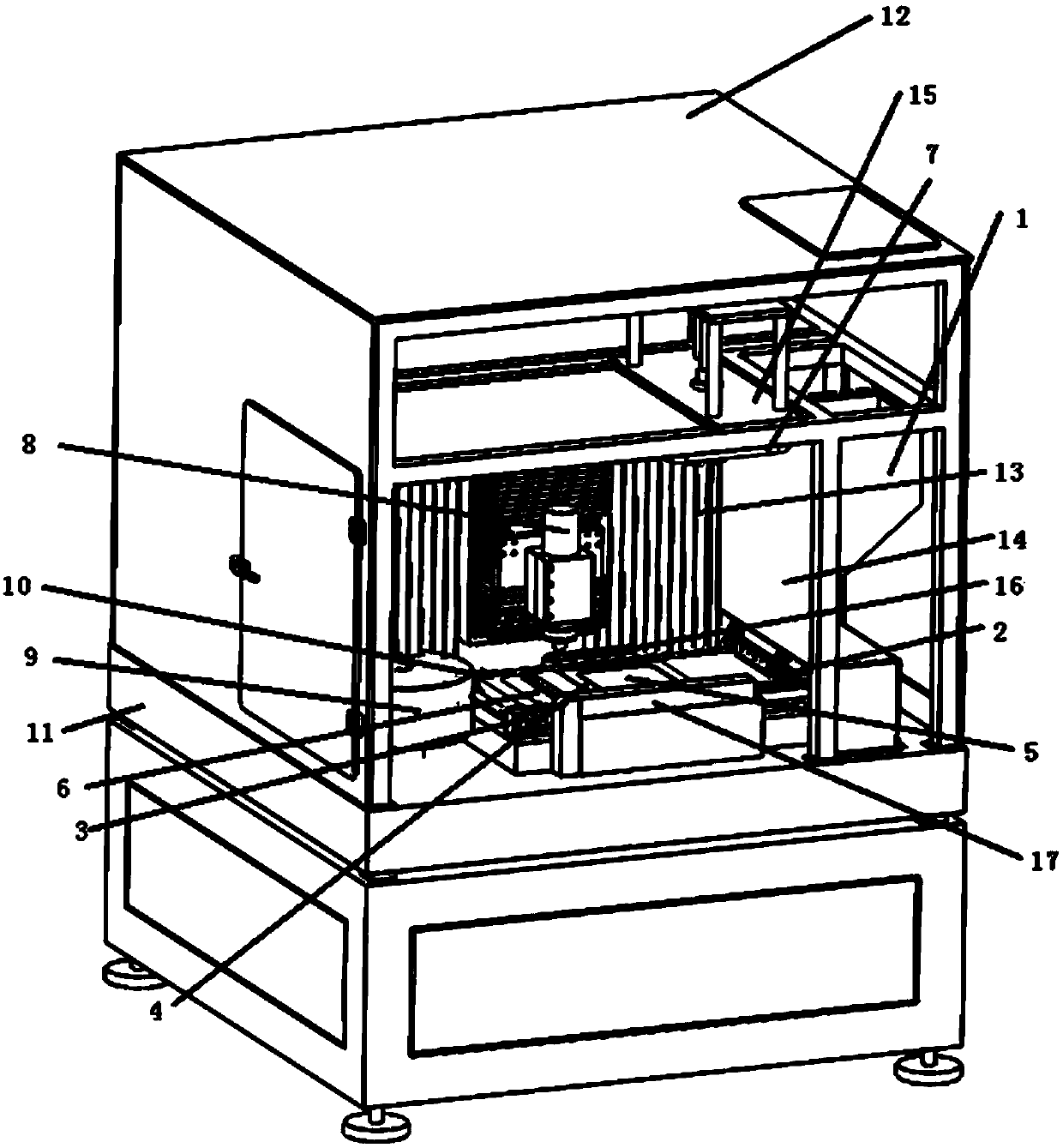 Additive manufacturing and subtractive manufacturing composite machining equipment