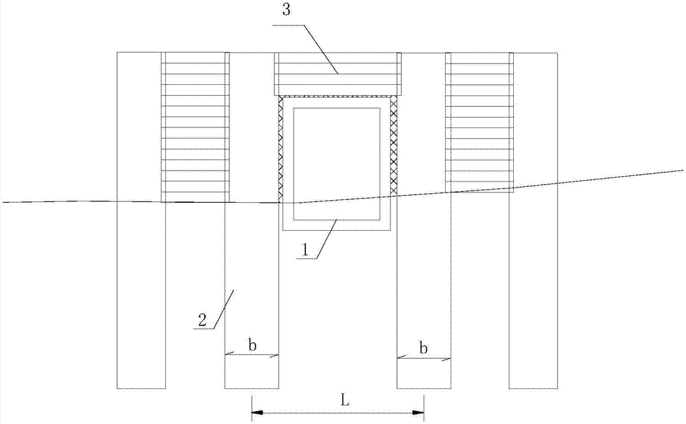 Arranging method of pile-plate retaining wall and culvert combination