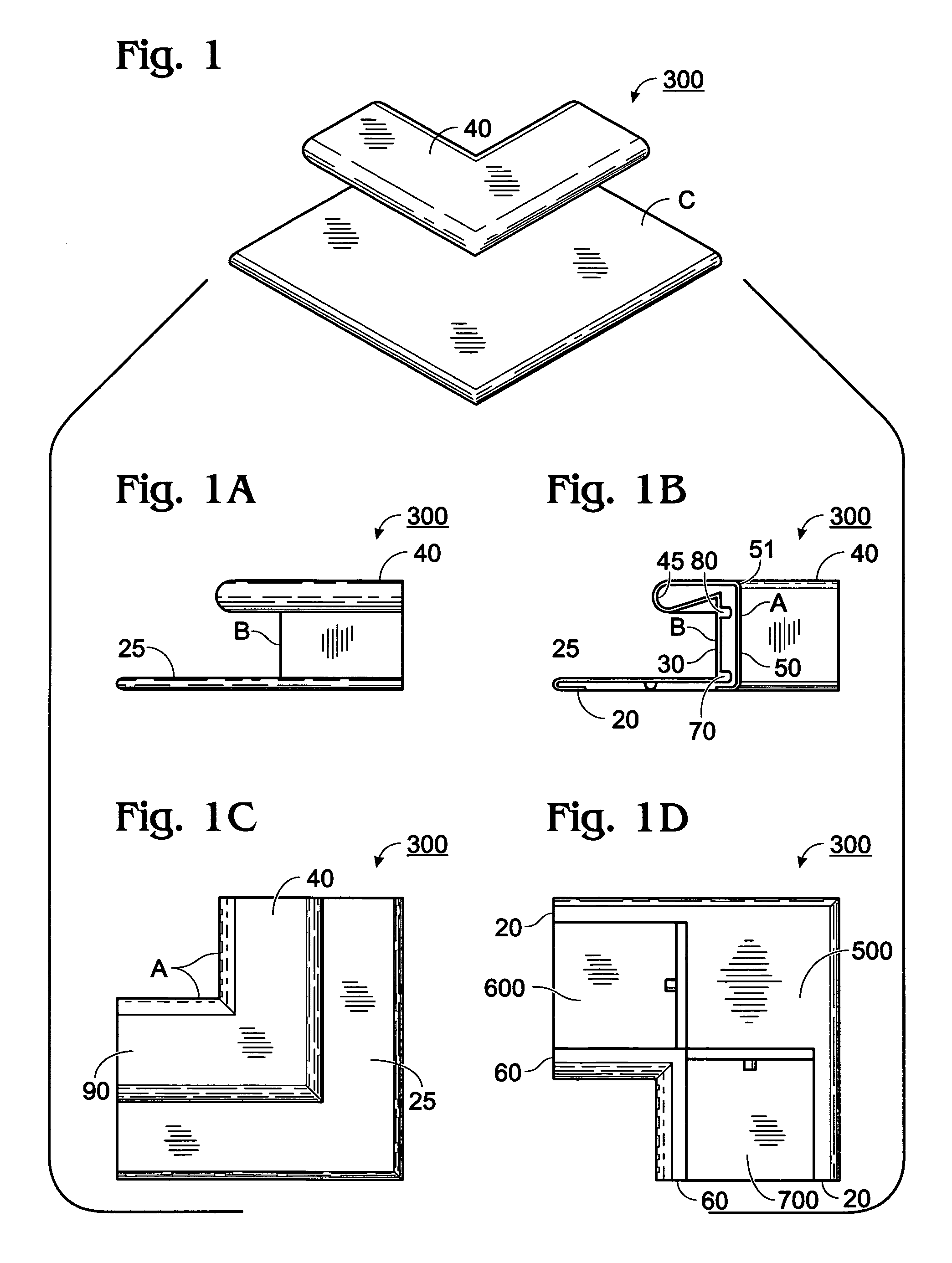 Unitary molded corner piece method and apparatus