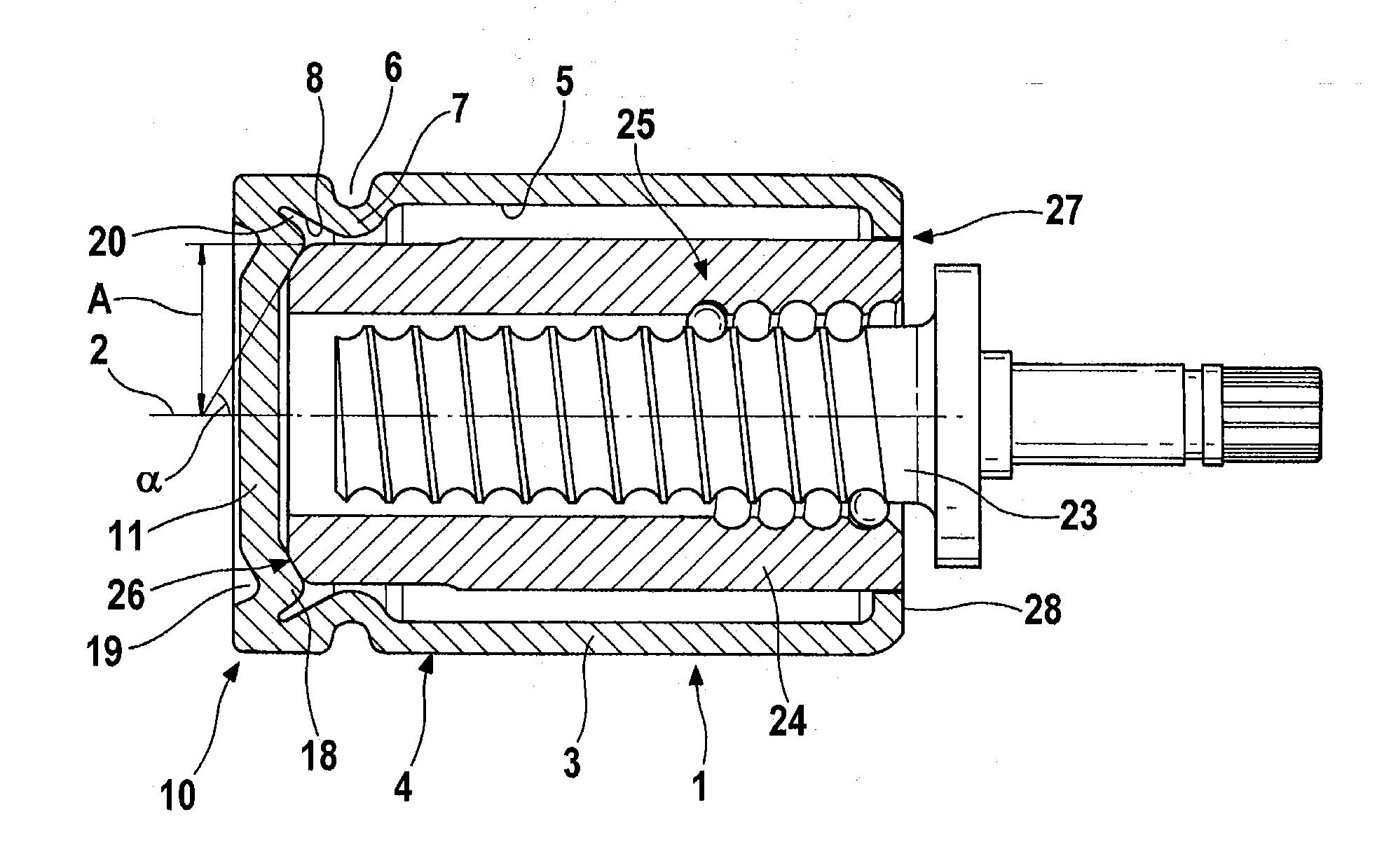 Multi-part piston construction for a brake caliper of a disk brake