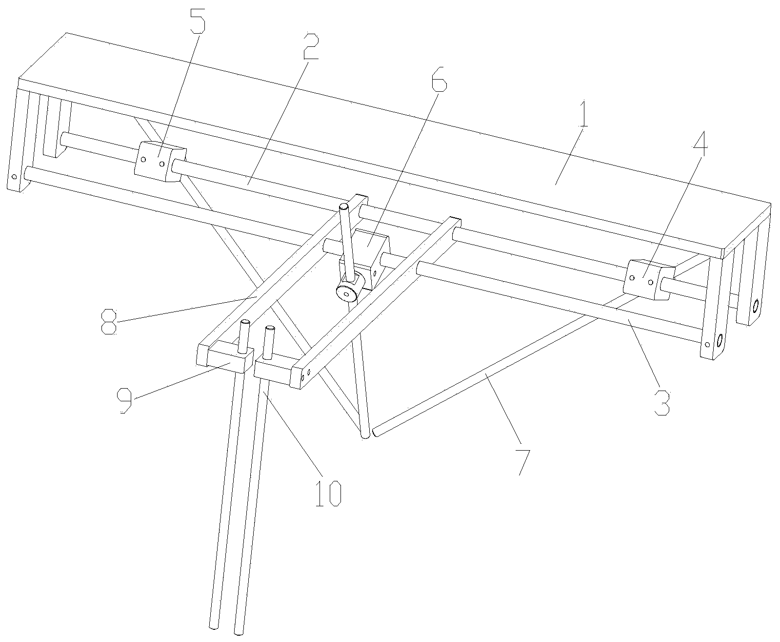 Folding mechanism for organza bag production machines