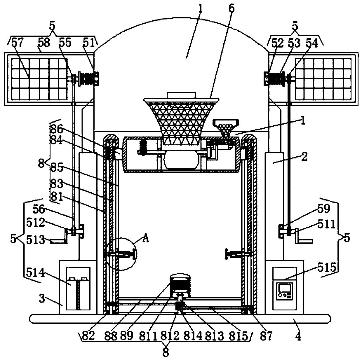 Environment-friendly basketball shooting device for basketball training and usage method