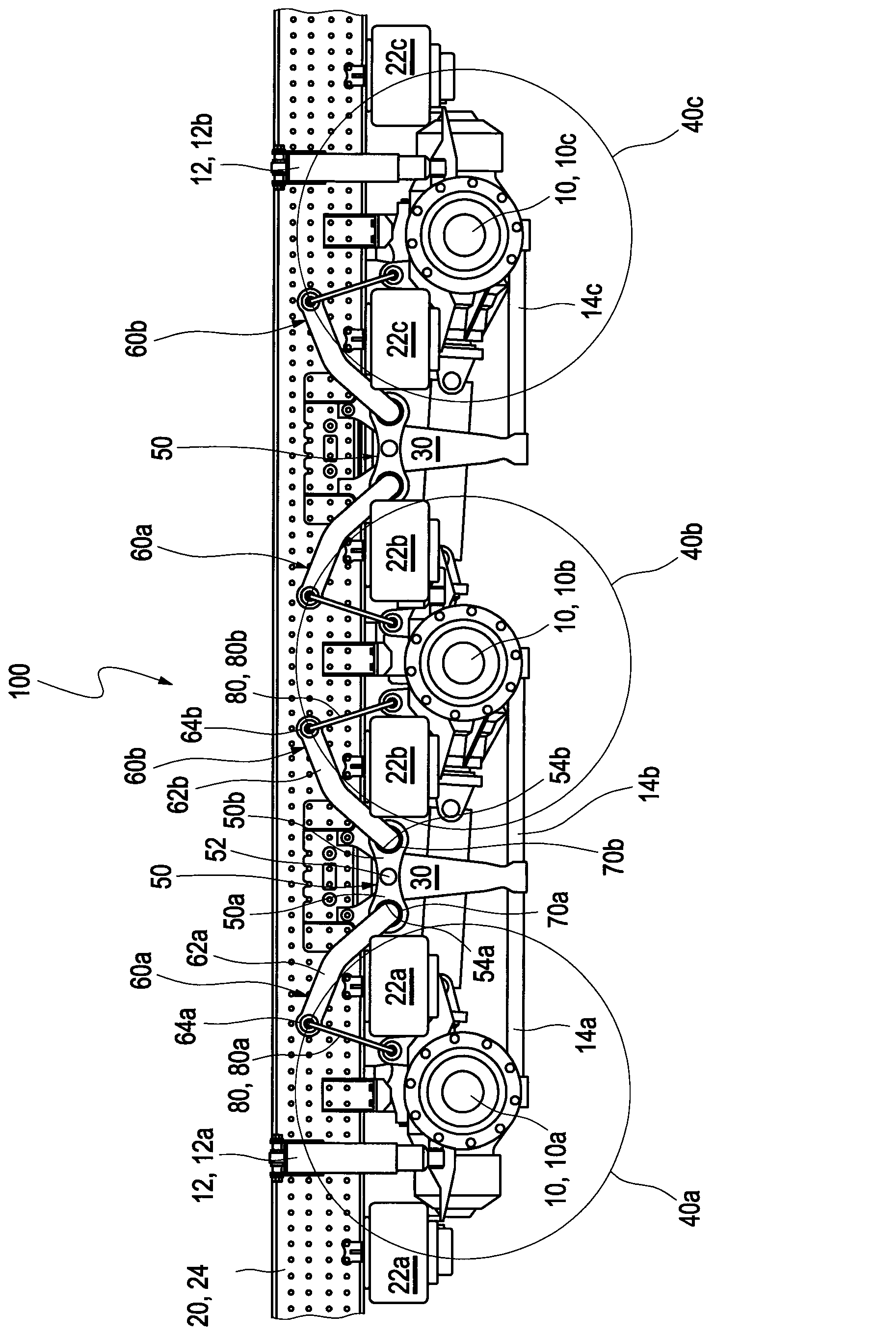 Suspension arrangement for a vehicle axle and vehicle comprising a suspension arrangement