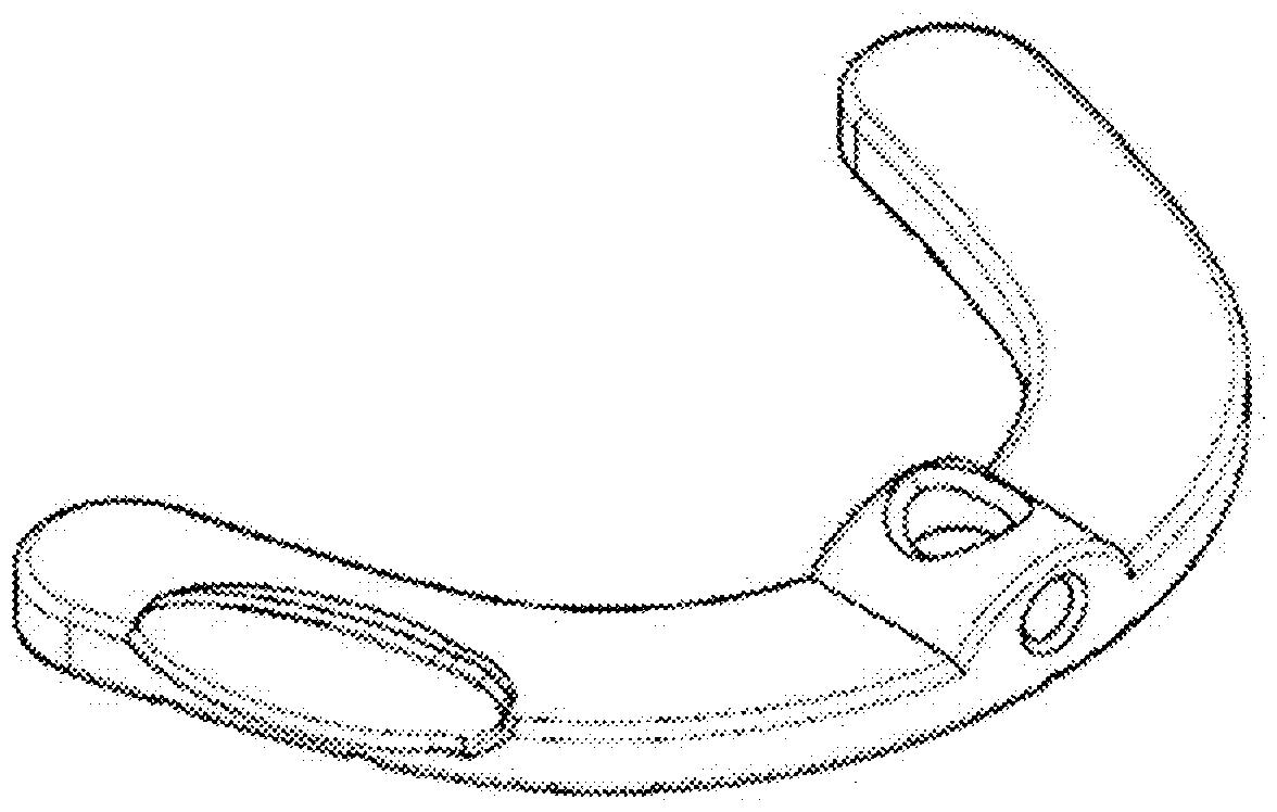 Device and method for measuring a movement of a mandible
