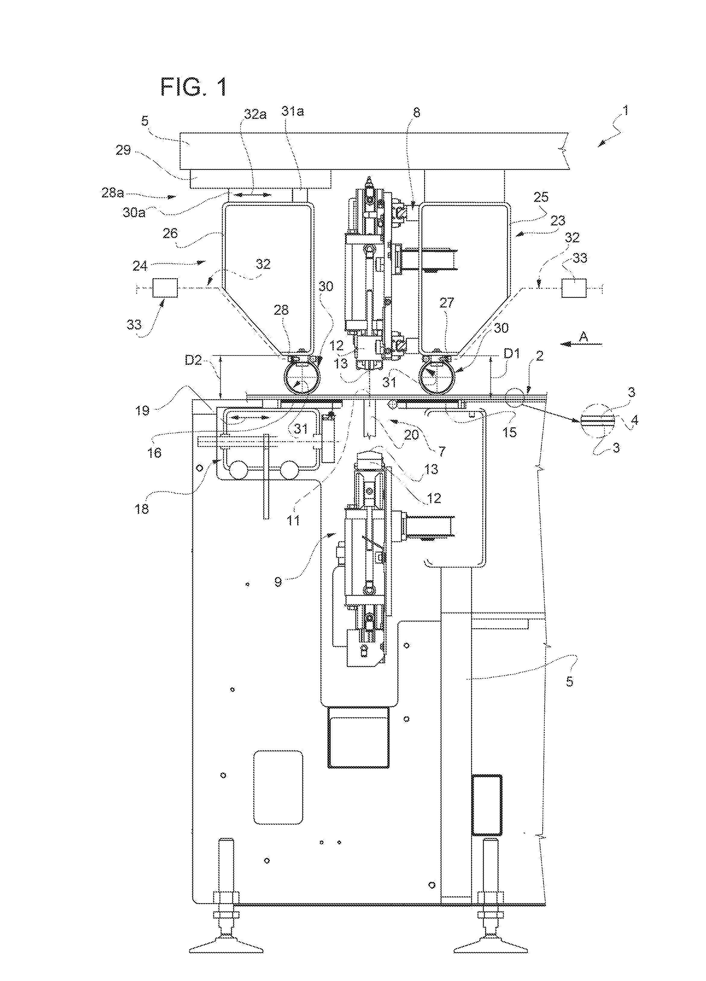 Cutting machine for cutting a glass sheet