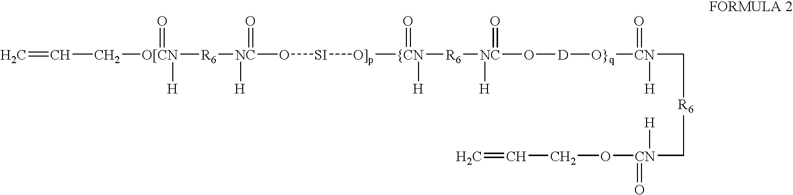 Prepolymers with yellow dye moiety