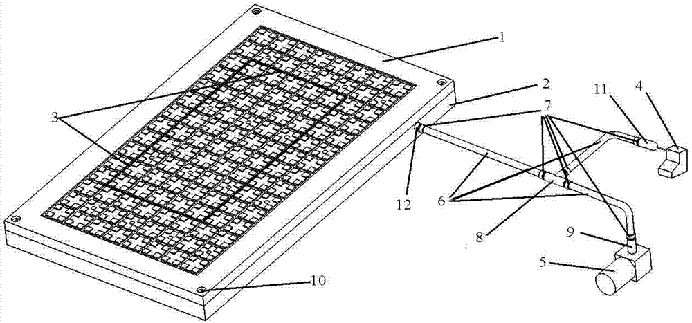 Vacuum adsorbing system for clamping and fixing thin plate during milling and use method thereof