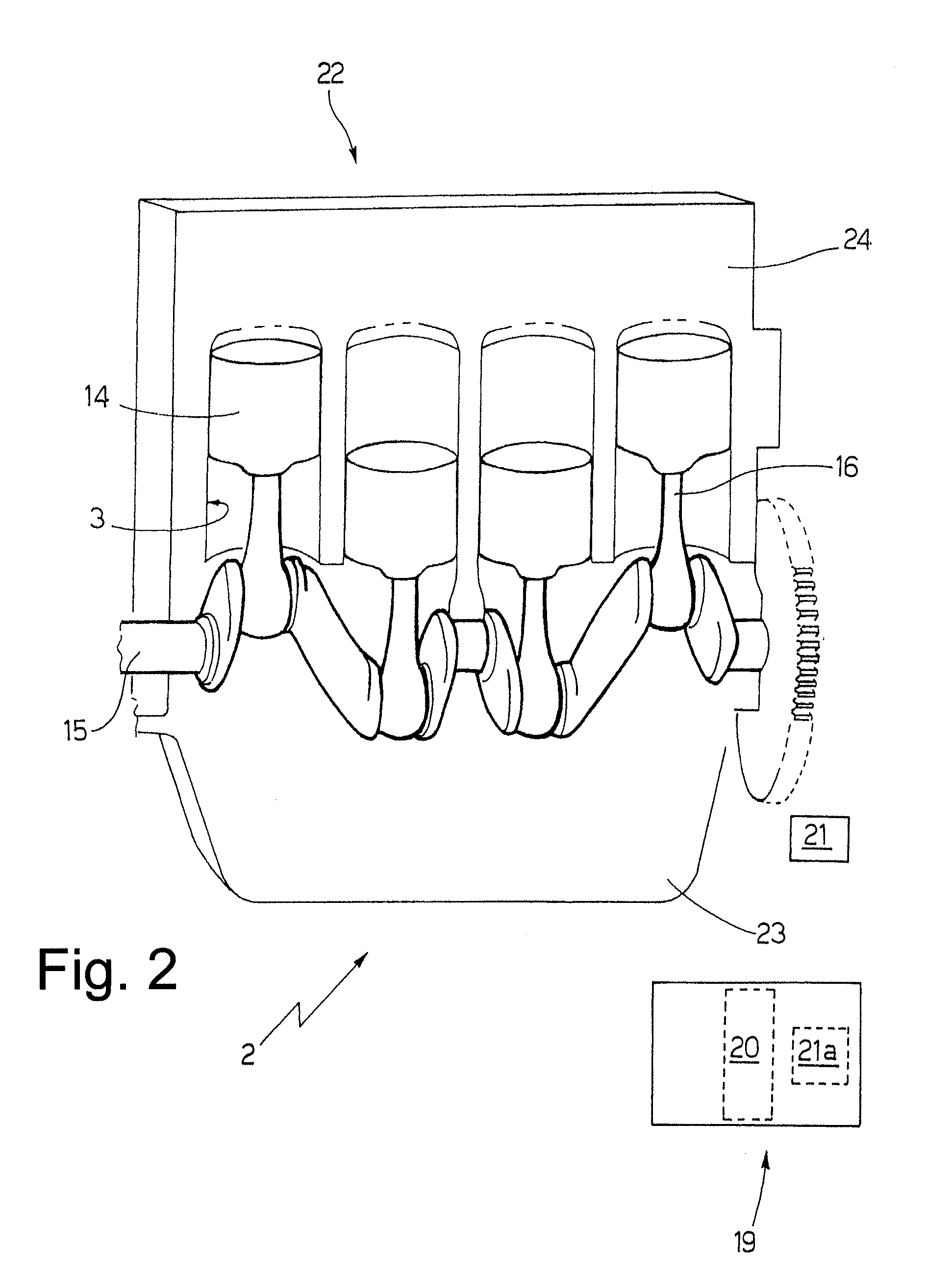 Method of microphone signal controlling an internal combustion engine