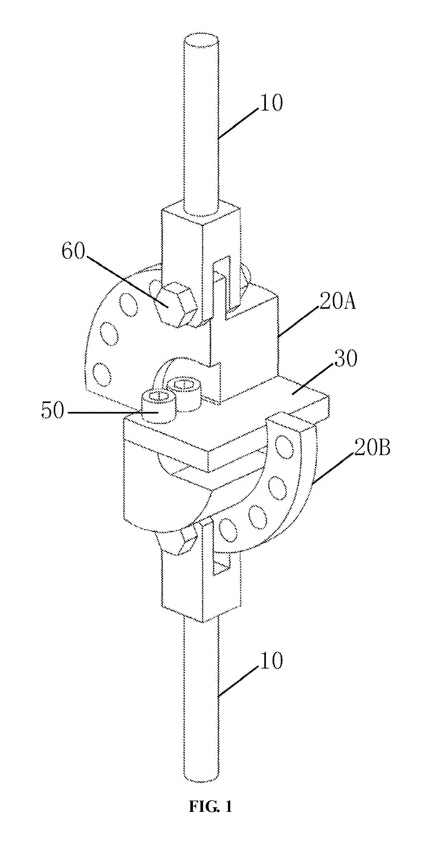 Device for testing mixed-mode fatigue crack growth rate