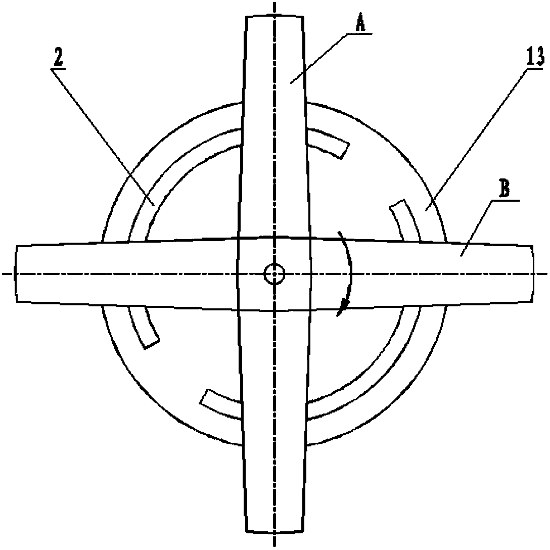 Planetary wheel loading device for ground test equipment of rotating wing plate for aircraft