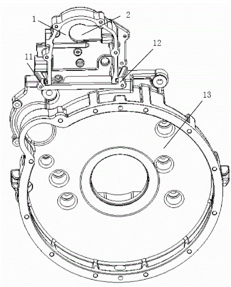 Chain wheel chamber casing of engine