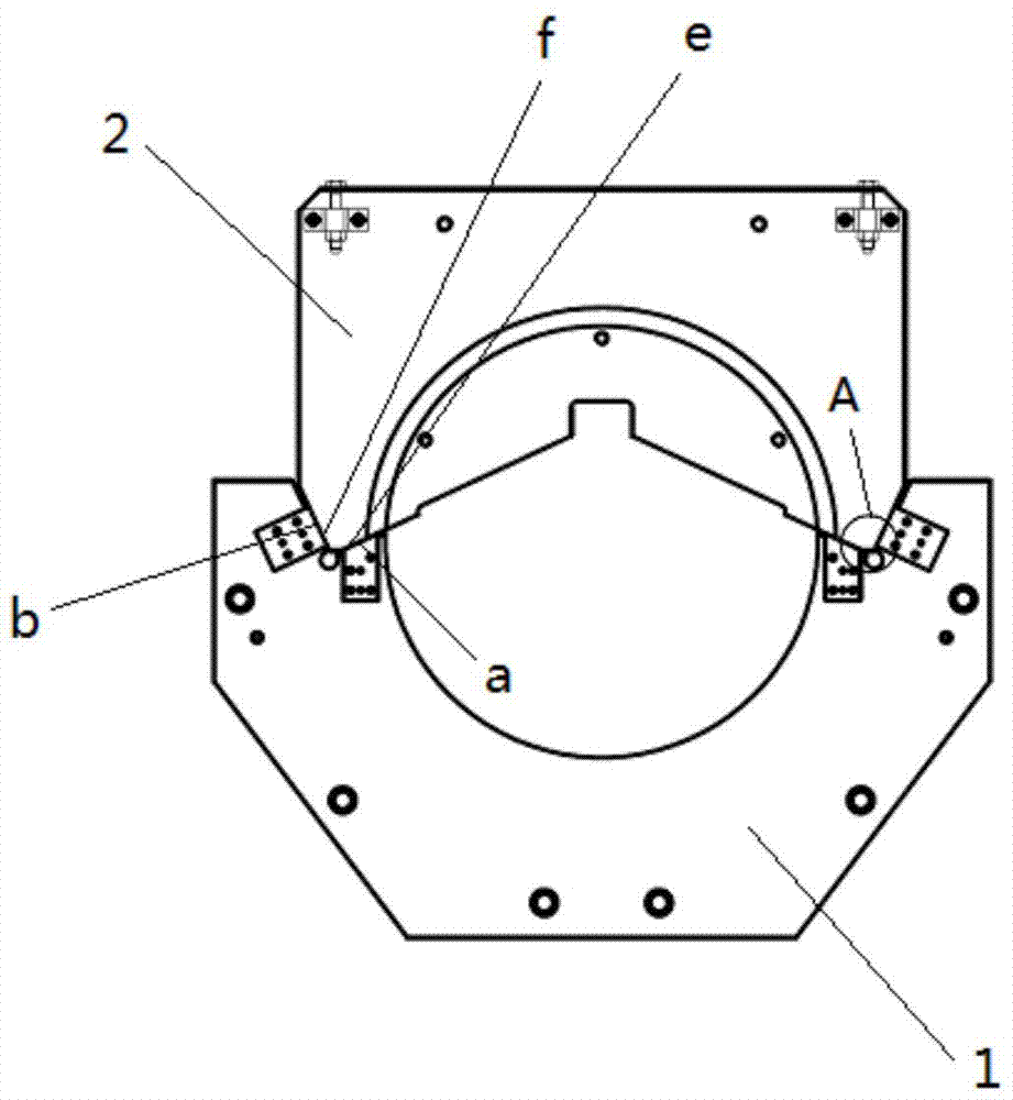Diesel engine main bearing block and main bearing cap joint face machining method and presetting die plates therefor