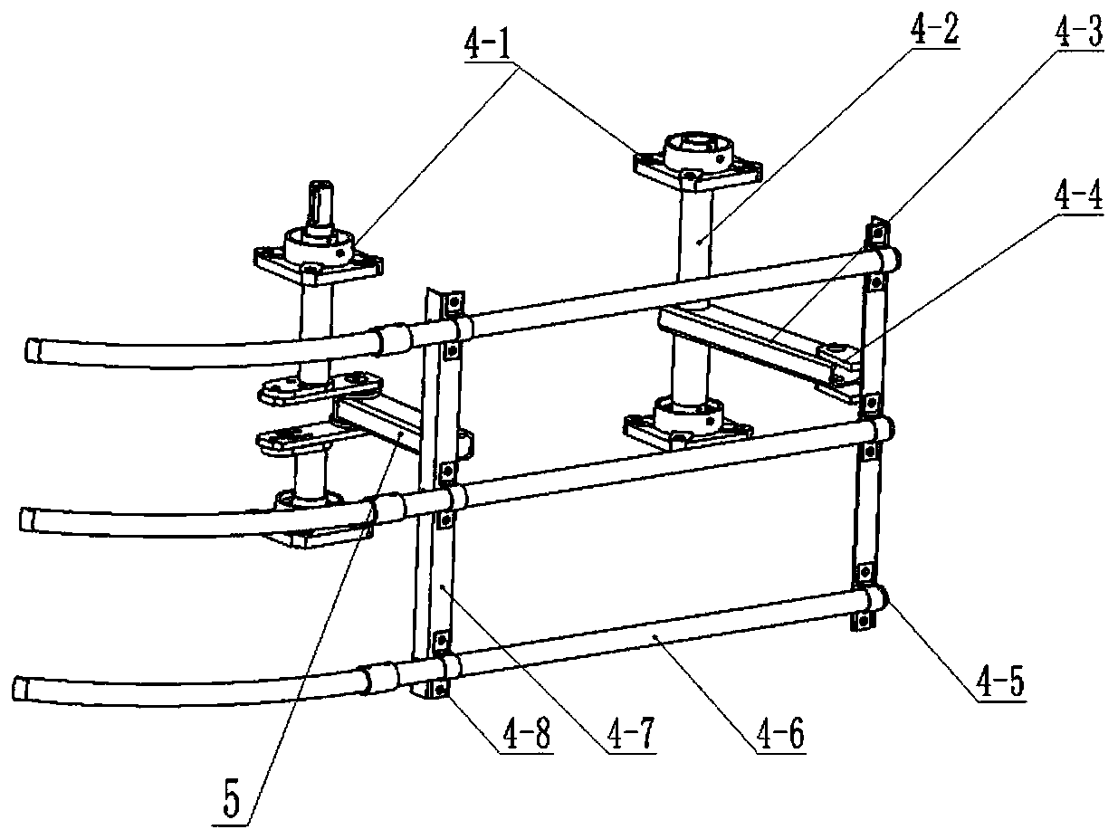 Crankshaft type wine brewing grape vibration threshing device