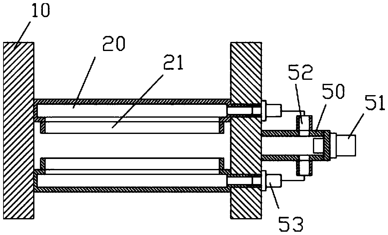 Air blast cooling mechanism for gray fabric singeing frame