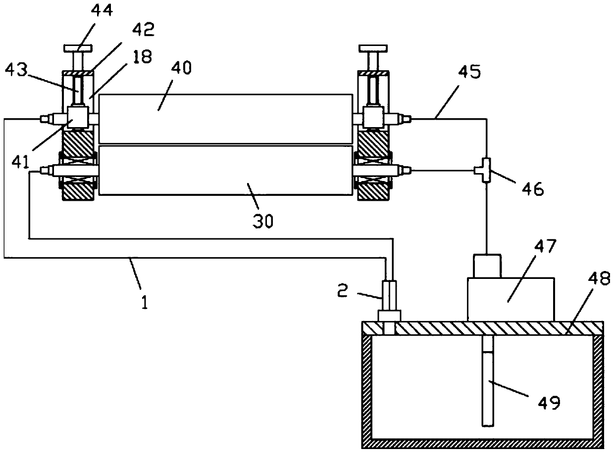 Air blast cooling mechanism for gray fabric singeing frame