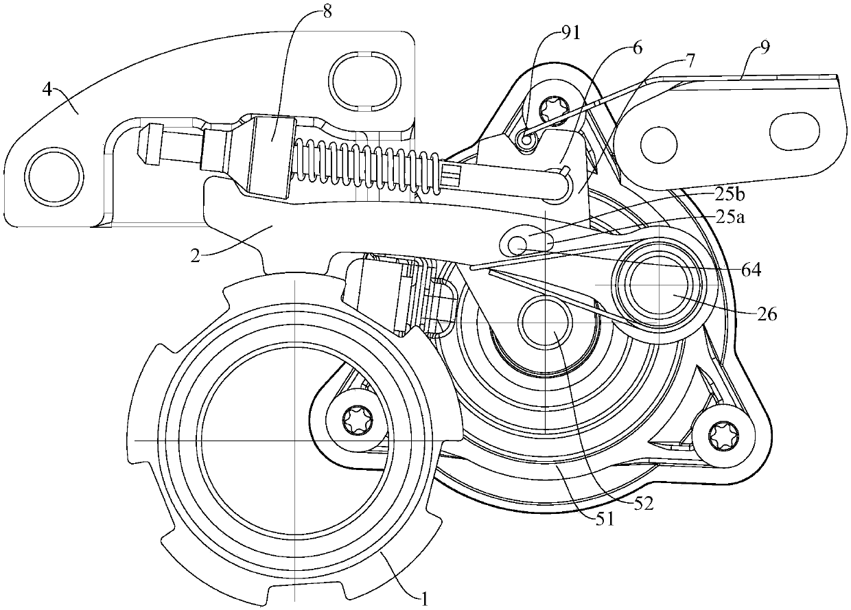 P-gear parking mechanism and car