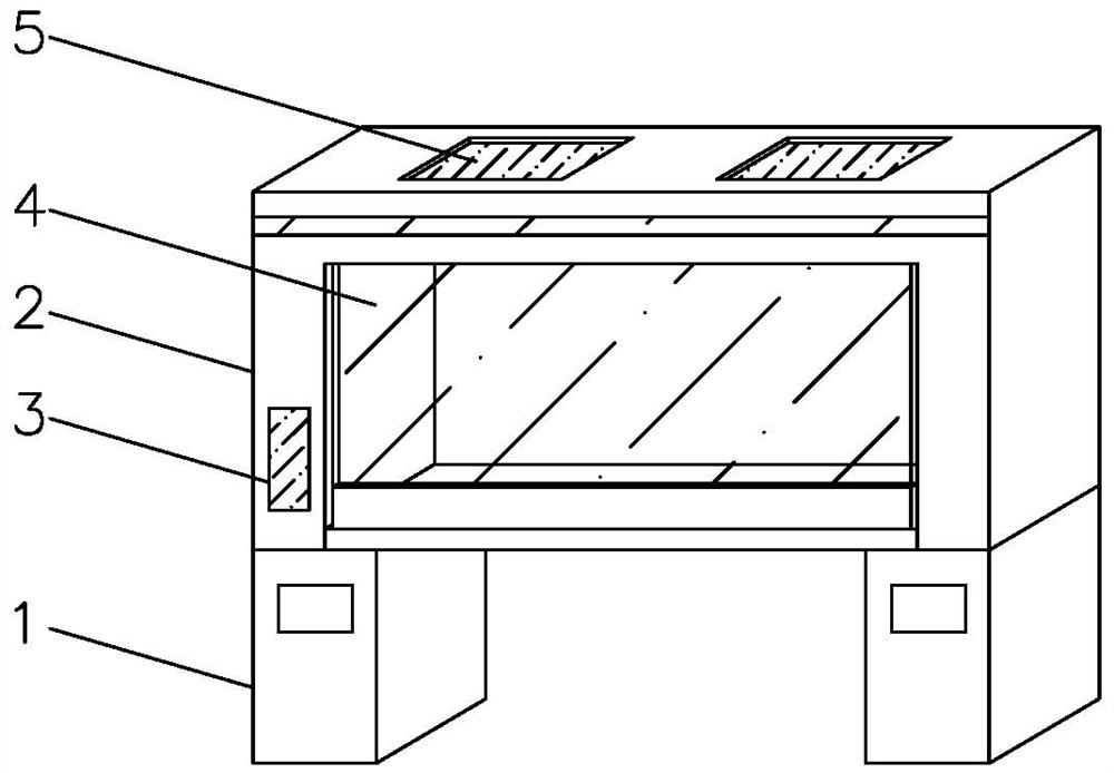 Food inorganic detection operation method and workbench thereof