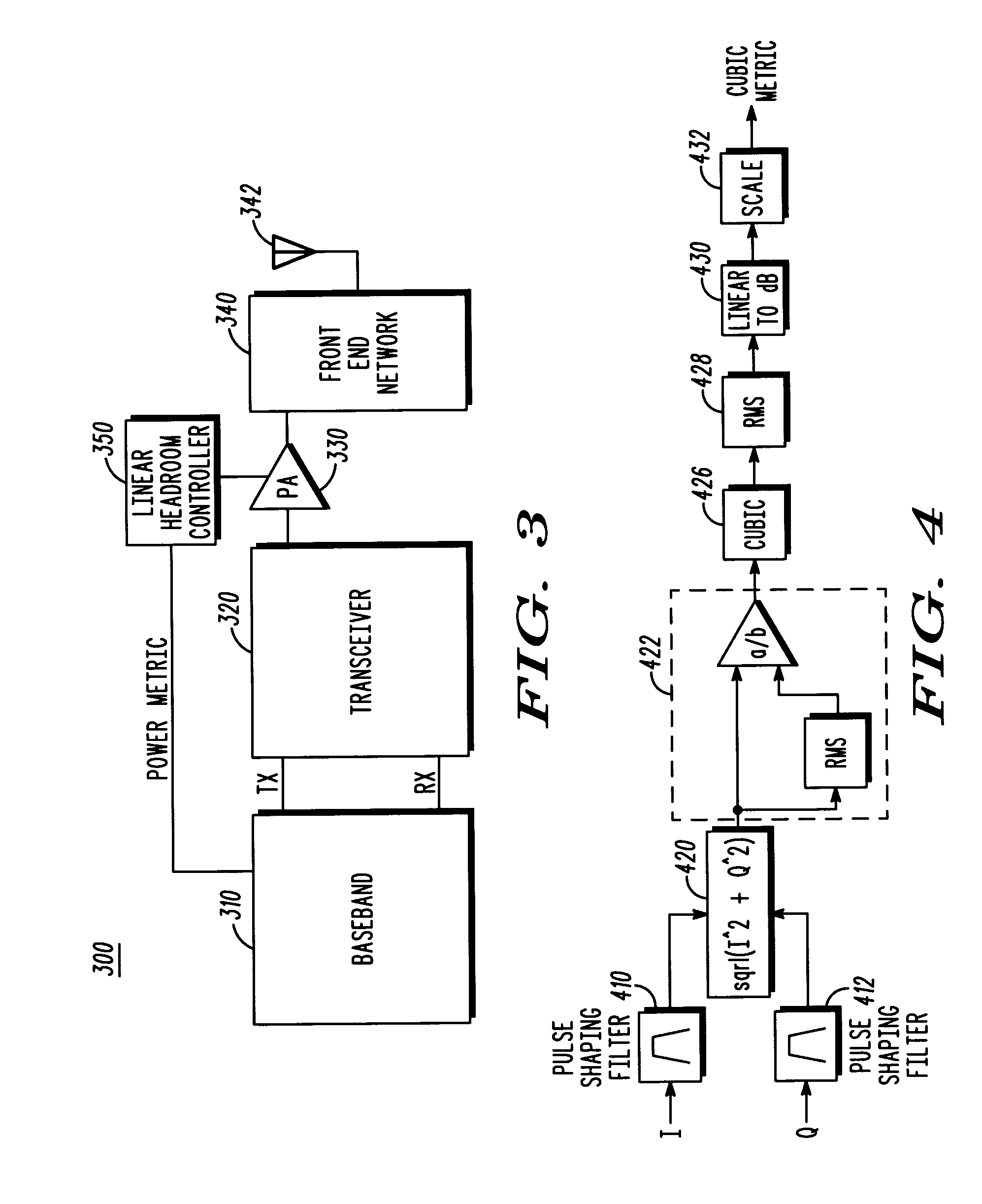 Signal configuration based transmitter adjustment in wireless communication devices