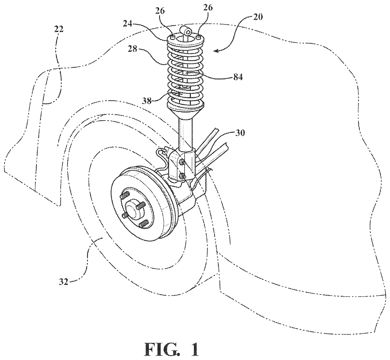 Damper assembly and a housing for the damper assembly