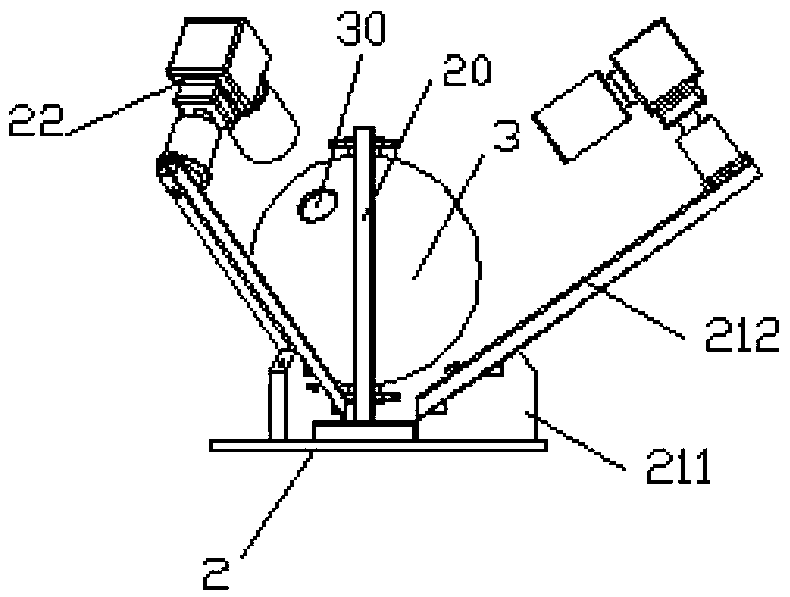 Automatic pearl falling and image acquiring device for sorting pearl shapes