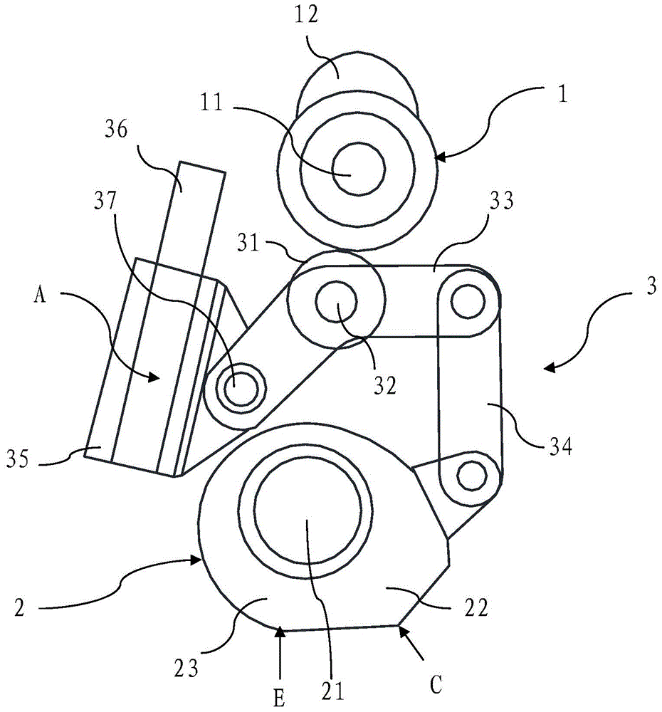 Engine valve driving mechanism and engine valve driving device