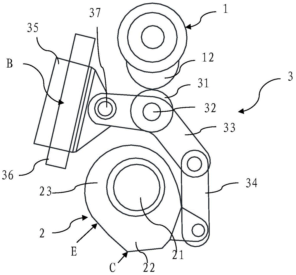 Engine valve driving mechanism and engine valve driving device