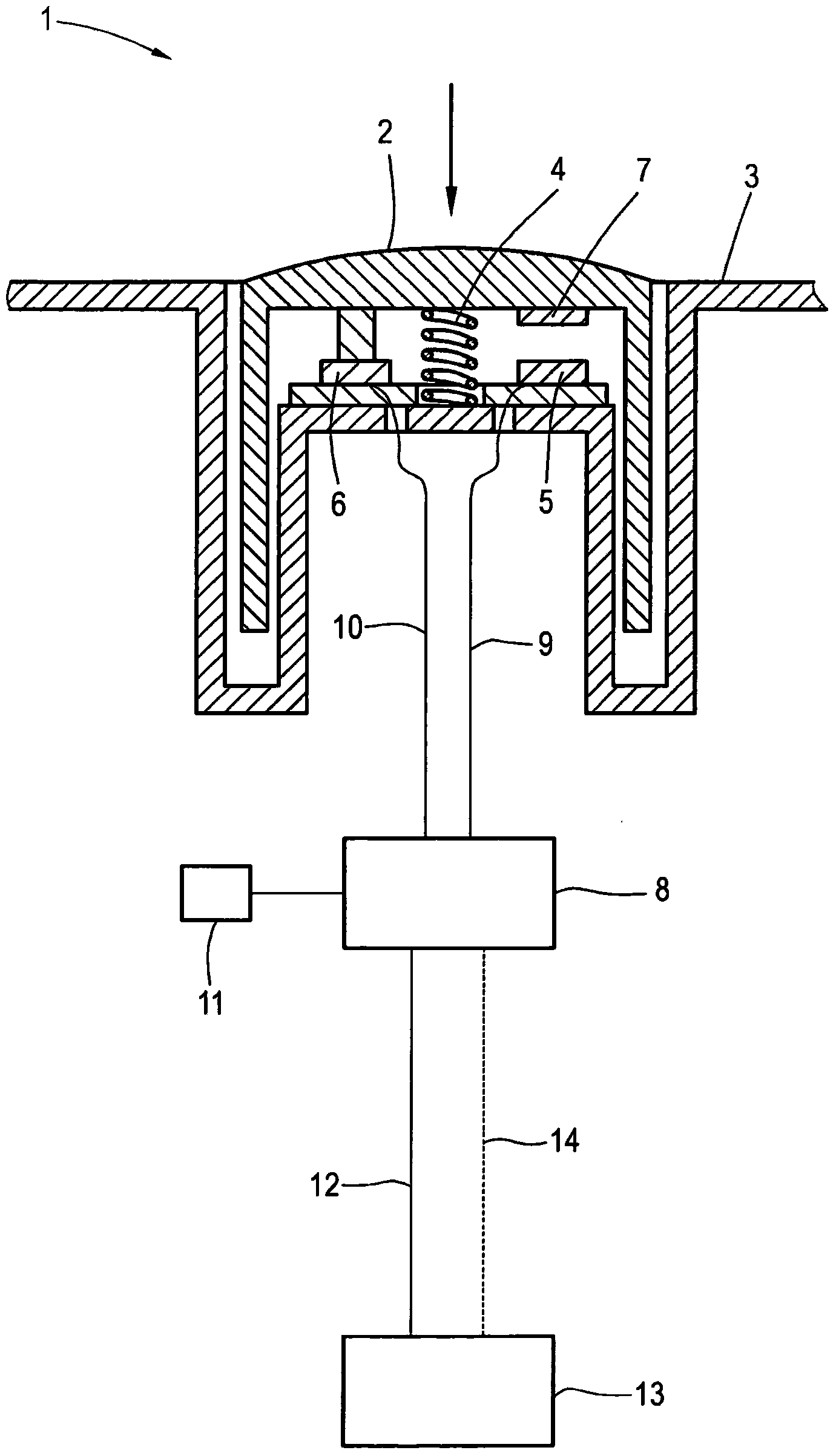 Electric input key