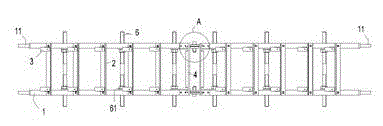 Transformer radial core column forming device