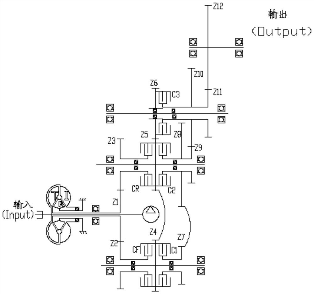 Engineering machinery gearbox