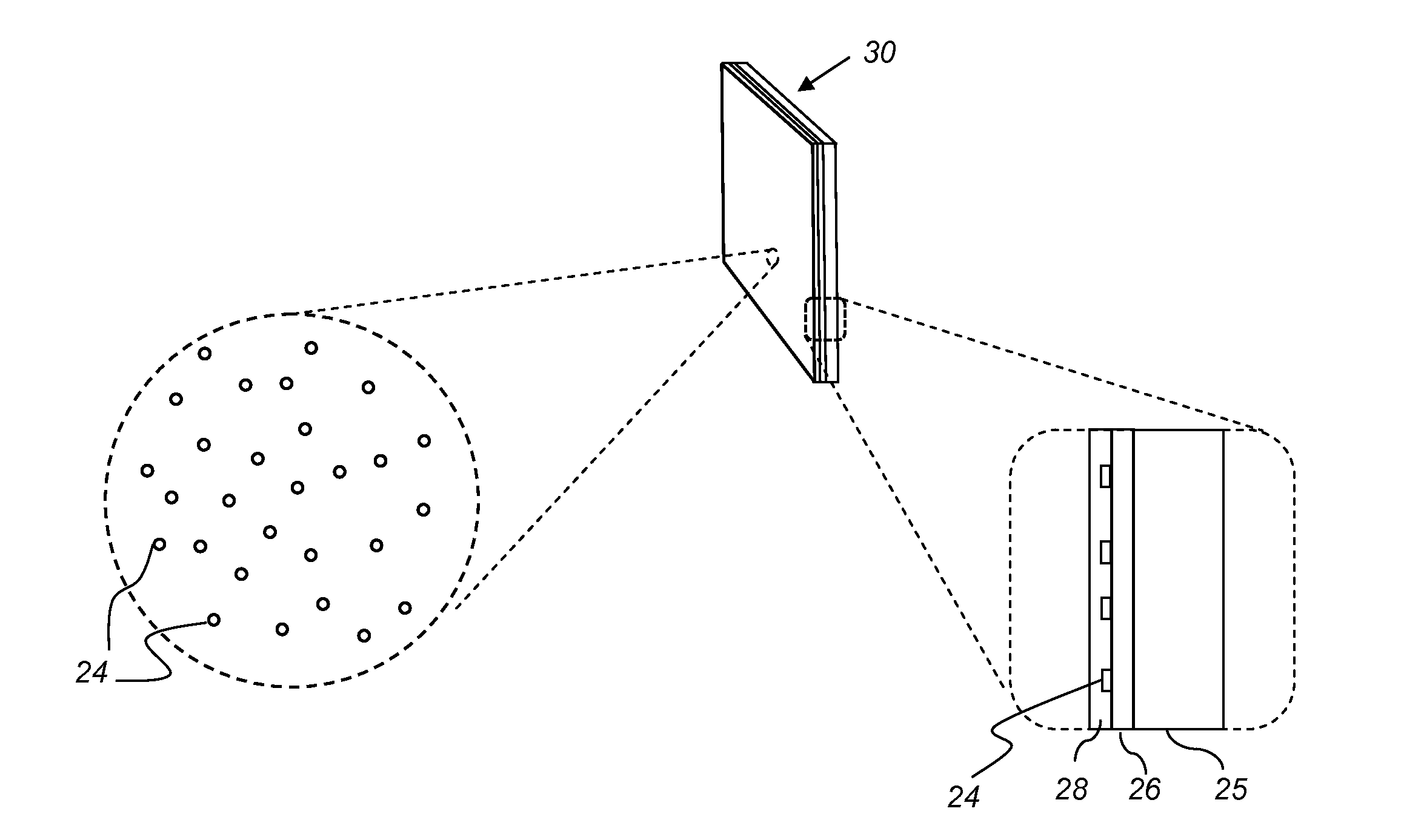 Projection display surface providing speckle reduction