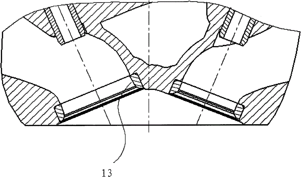 Mounting structure and mounting method of air valve seat ring