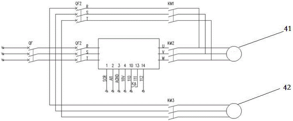 Milking cup set frequency conversion washing device and method