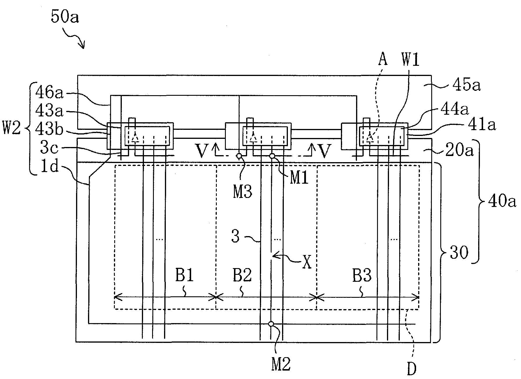 Display apparatus and manufacturing method therefor, and active matrix circuit board