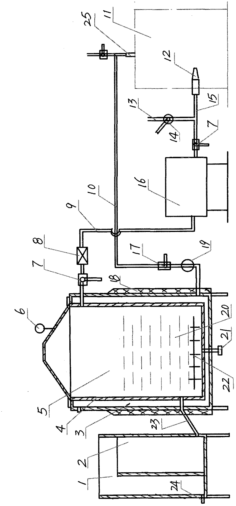 Method and device for applying methane to industrial hating furnace