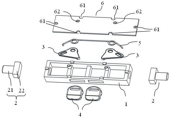 Apparatus capable of realizing displacement direction changes and wearable product structure