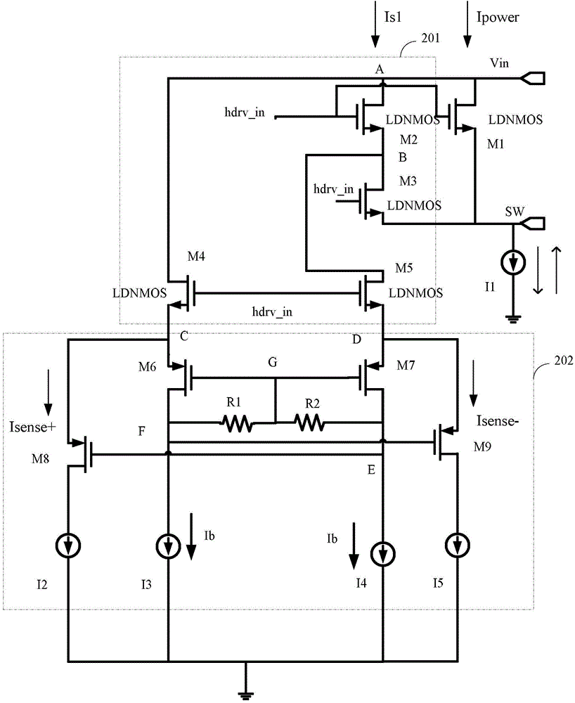 Current sampling circuit and method