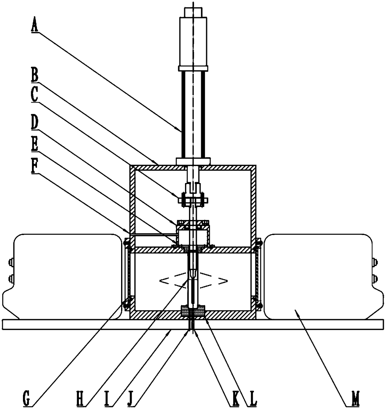 Measuring system for radial deformation of nuclear fuel cladding tube under high temperature iodine vapor environment