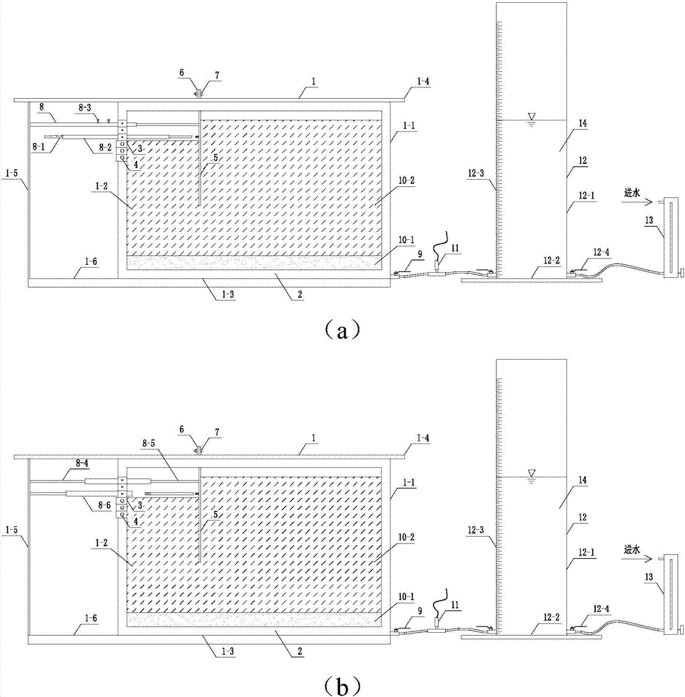 Model test device for foundation pit excavation under the action of dynamic confined water