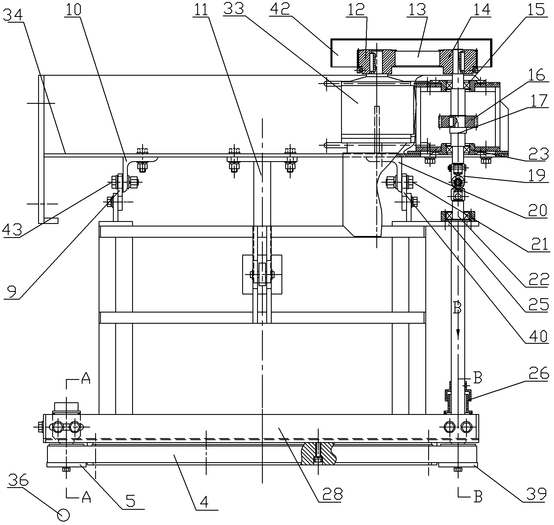 Synchronous belt type importing device