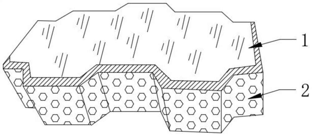Assembled modular water permeable brick and preparation method thereof