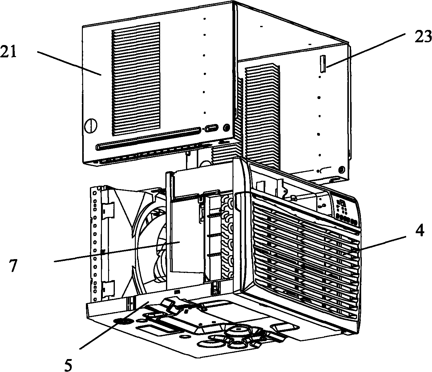 Window air conditioner with overhaul safety switch