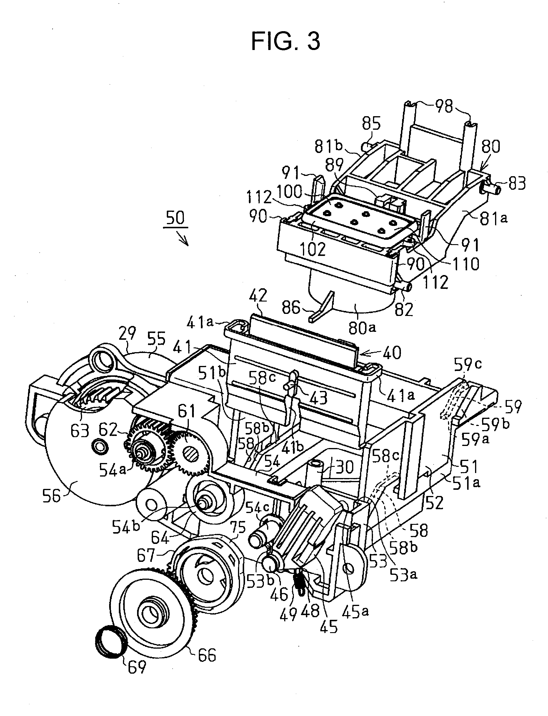 Maintenance device for liquid-ejecting apparatus and liquid-ejecting apparatus