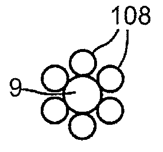 Foundation support system for an offshore wind energy convertor, corresponding to an offshore wind power generating facility