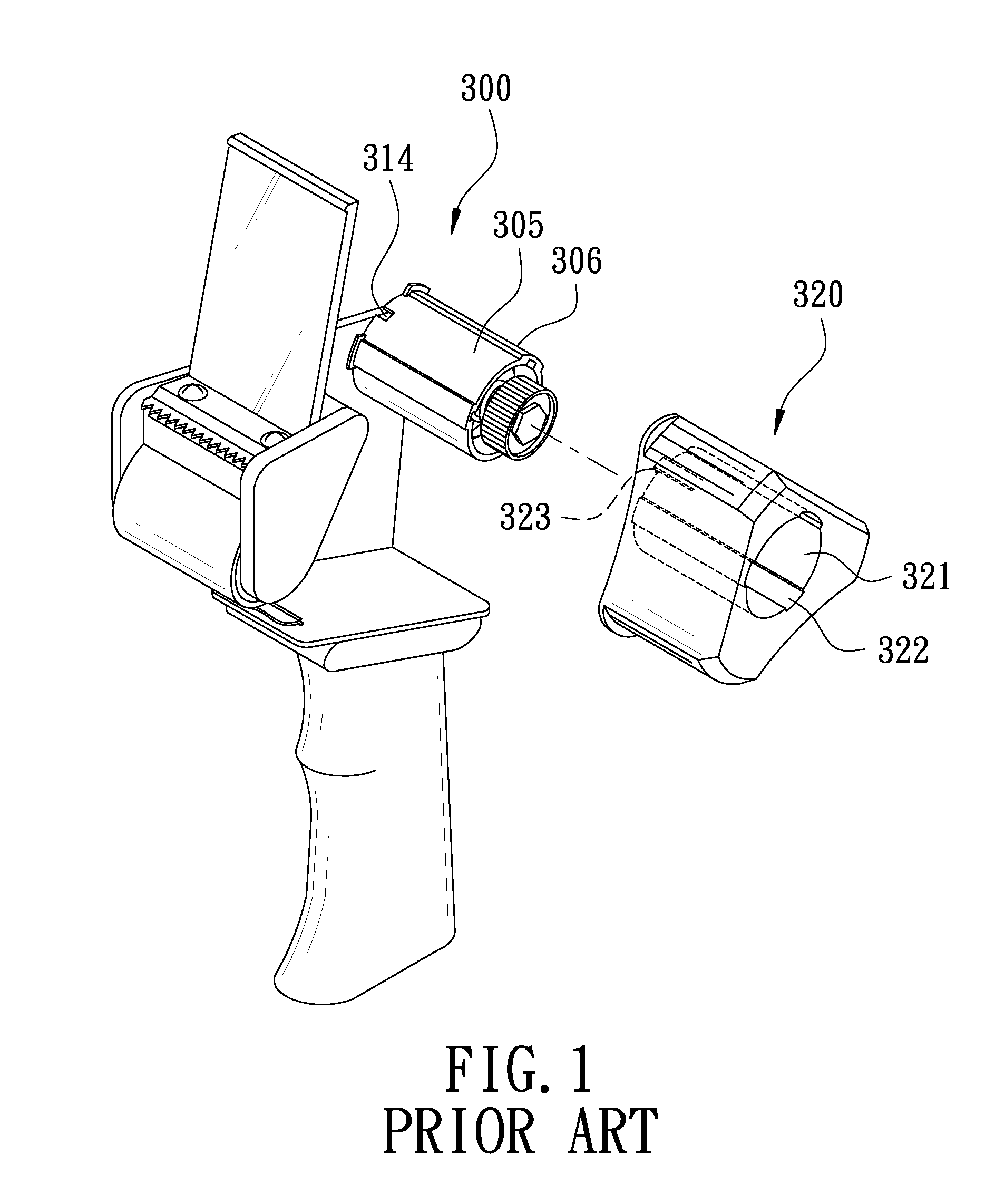 Tape holding wheel for a tape dispenser