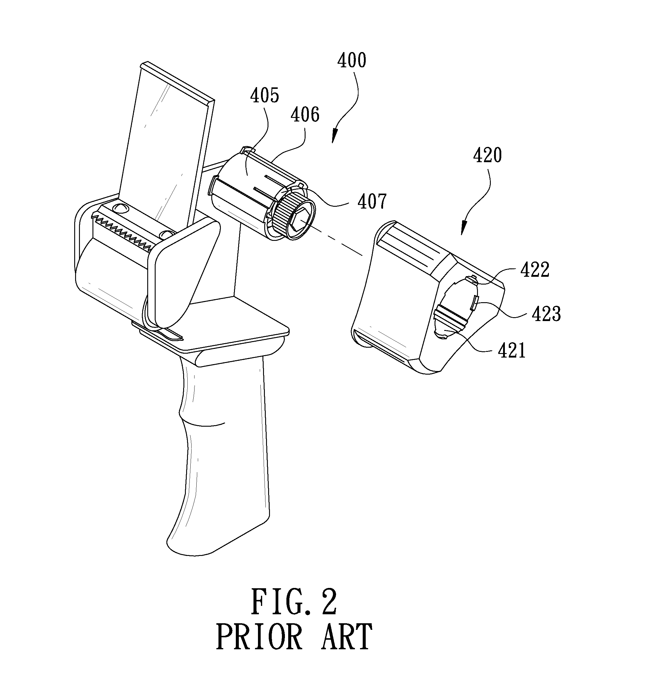 Tape holding wheel for a tape dispenser