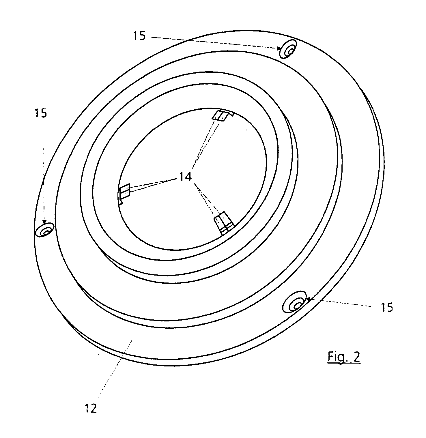Device for the low-deformation replaceable mounting of an optical element