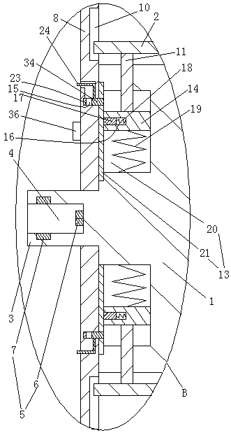 Single lamp indicating type winding mechanism and magnet adsorbing thread residue wire coil winding method