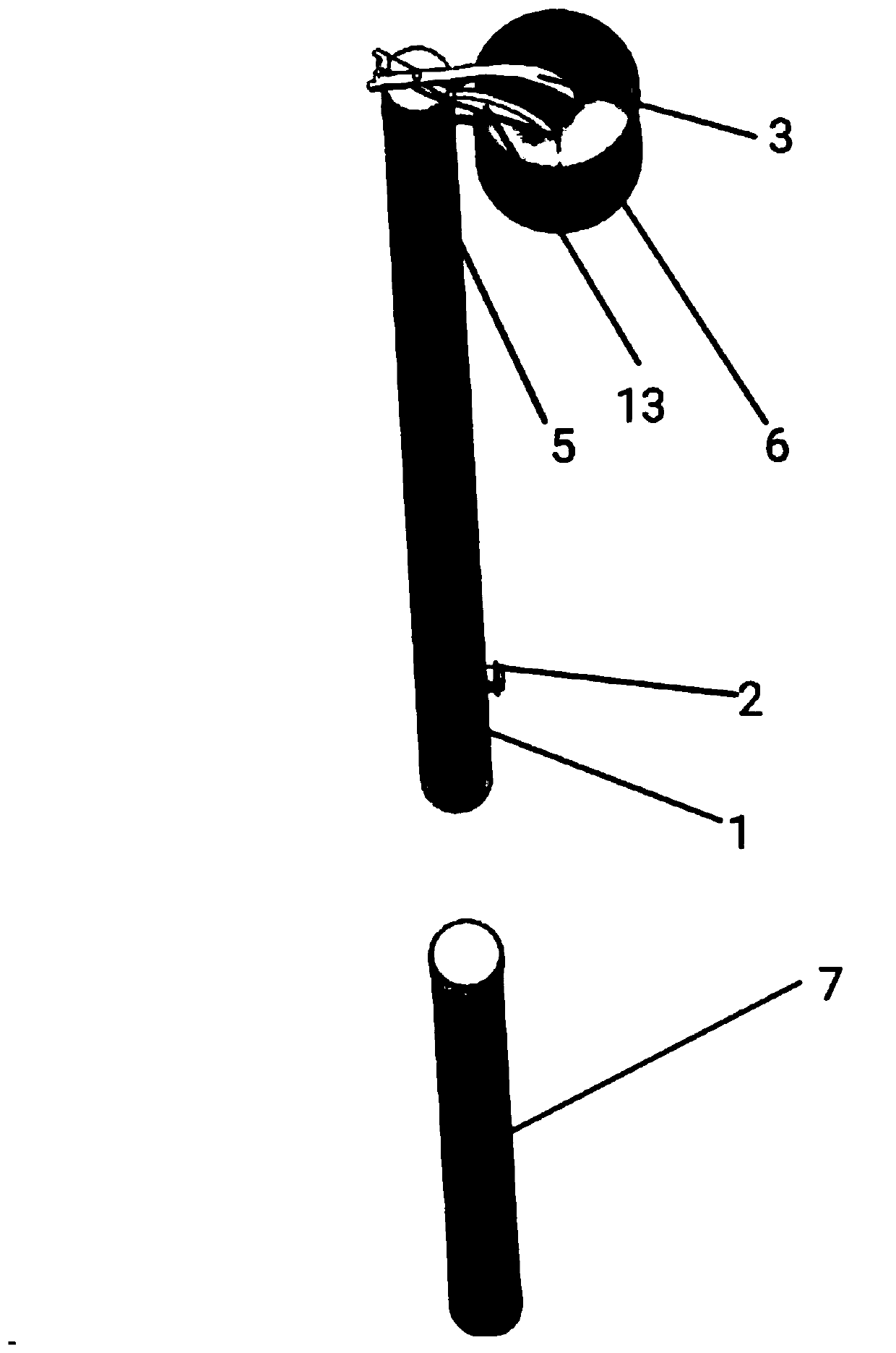 Apple picking device for self-service picking orchards