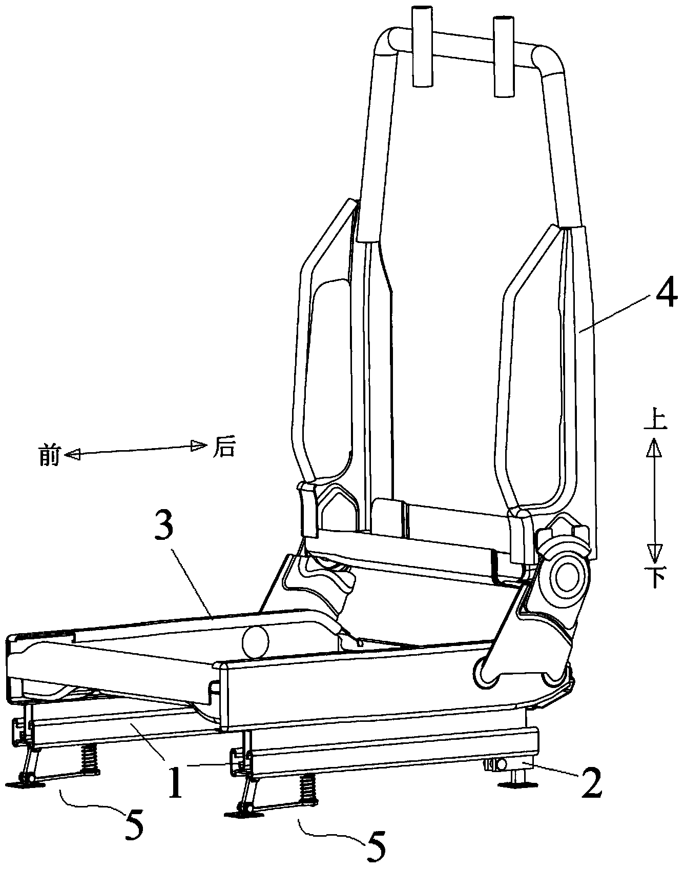 Passive safety type automobile seat